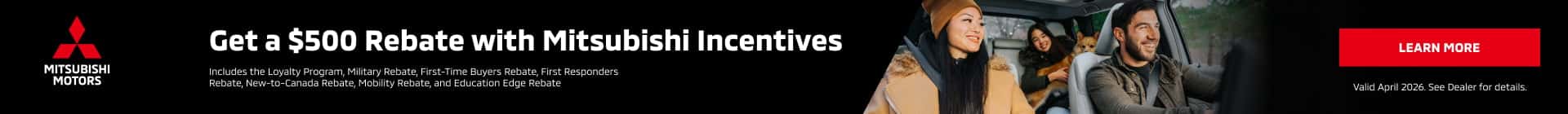 $500 Rebate Offer