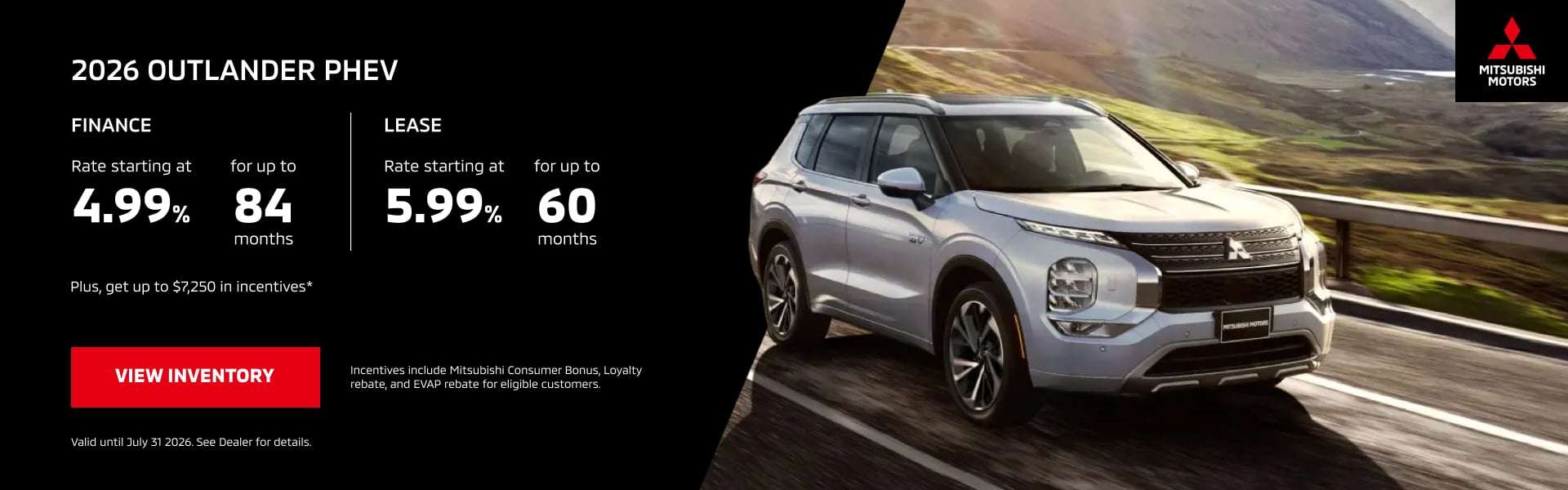 outlander phev offer