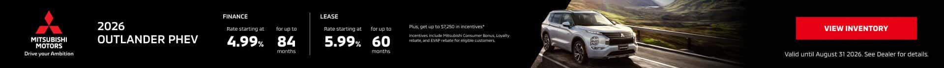 outlander phev offer
