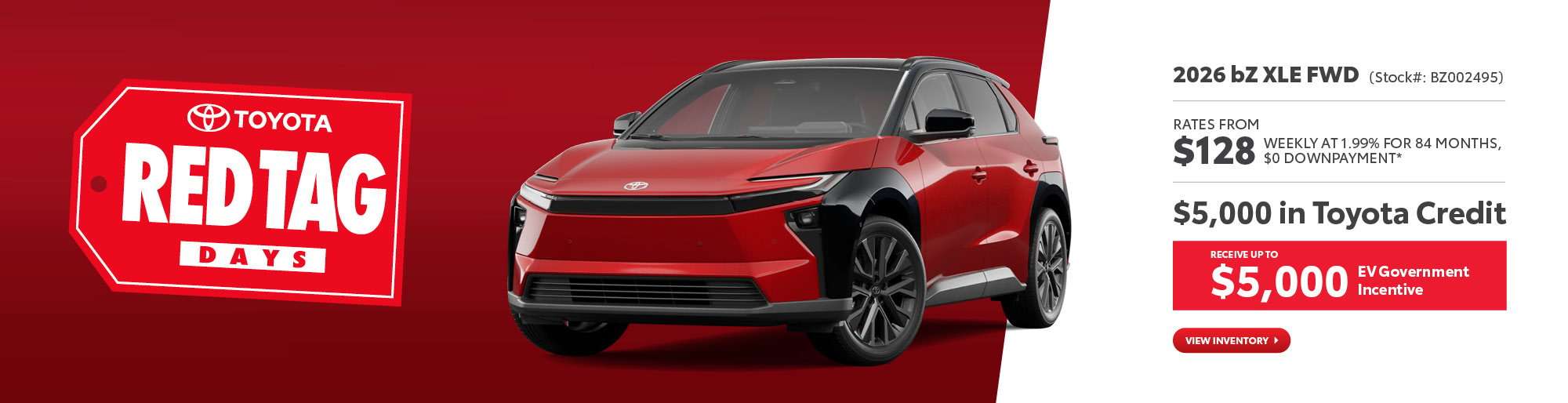 2026 bZ XLE FWD (Stock#: BZ002495)