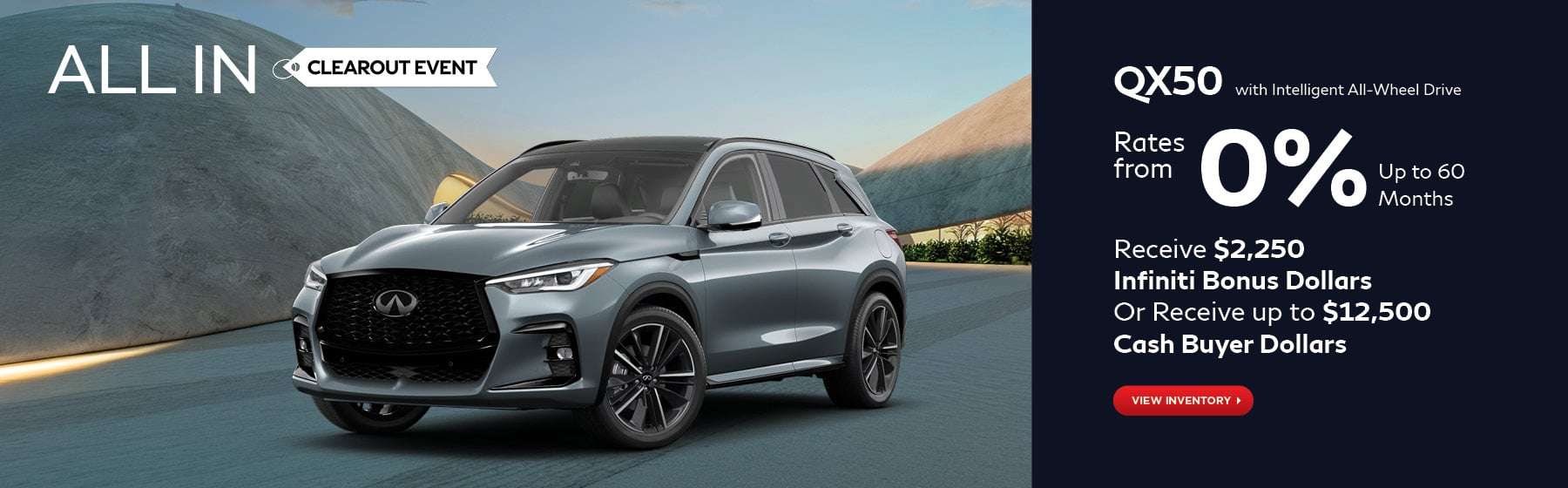 QX50 with Intelligent All-Wheel Drive