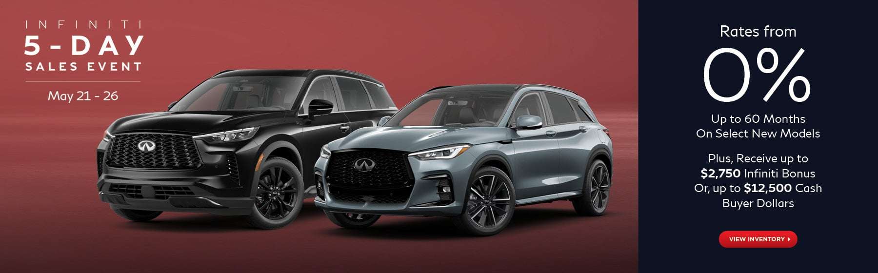 Infiniti 5-Day Sales Event