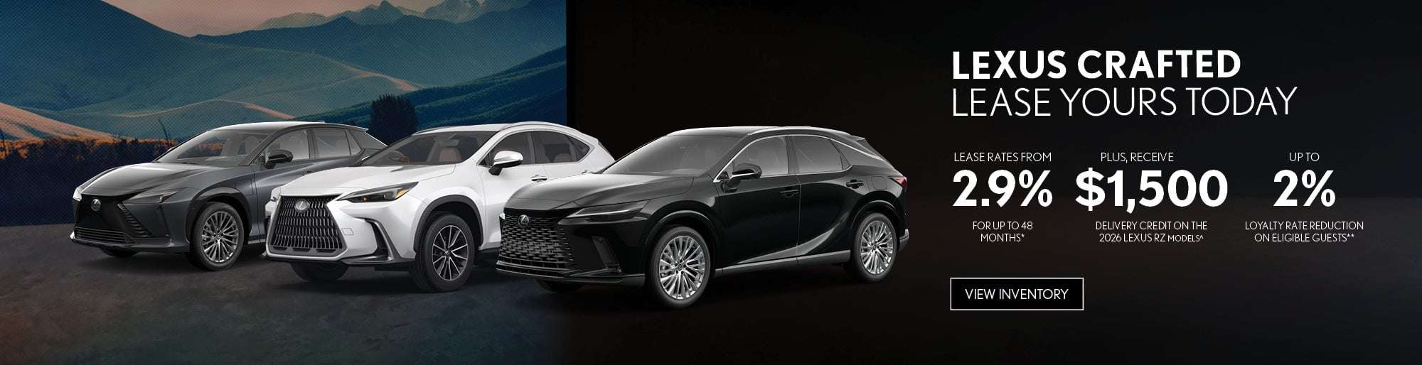 2026 Lexus Crafted July Offer
