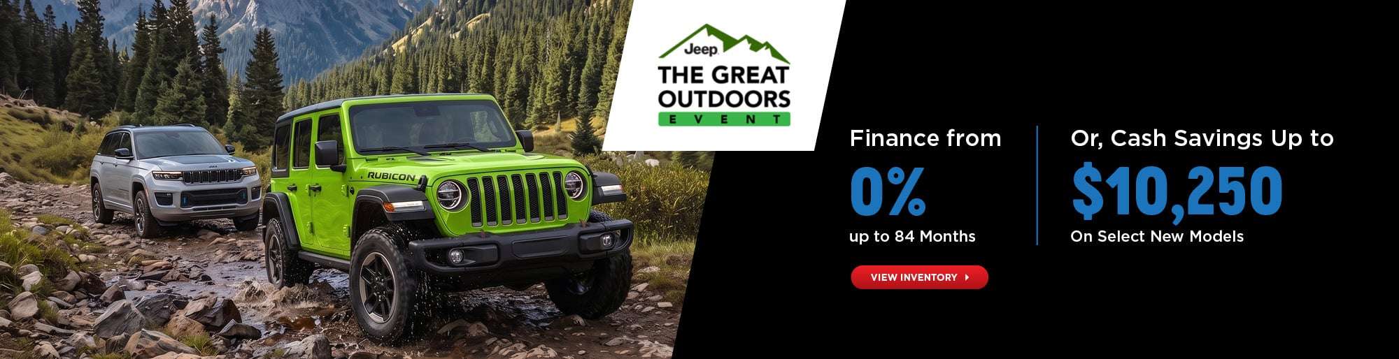 Jeep the great outdoors