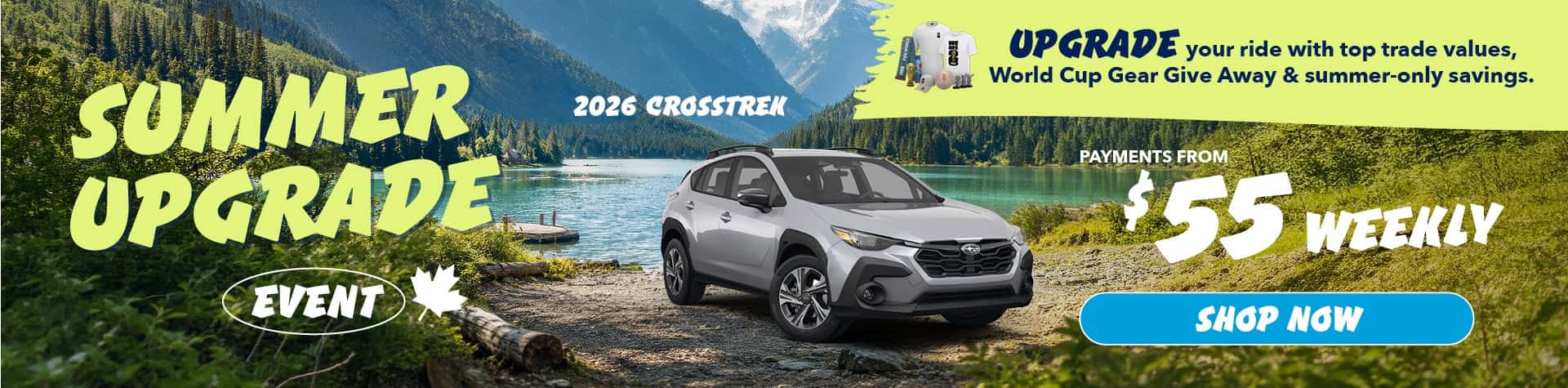 2026 Crosstrek | From $55 Weekly 
