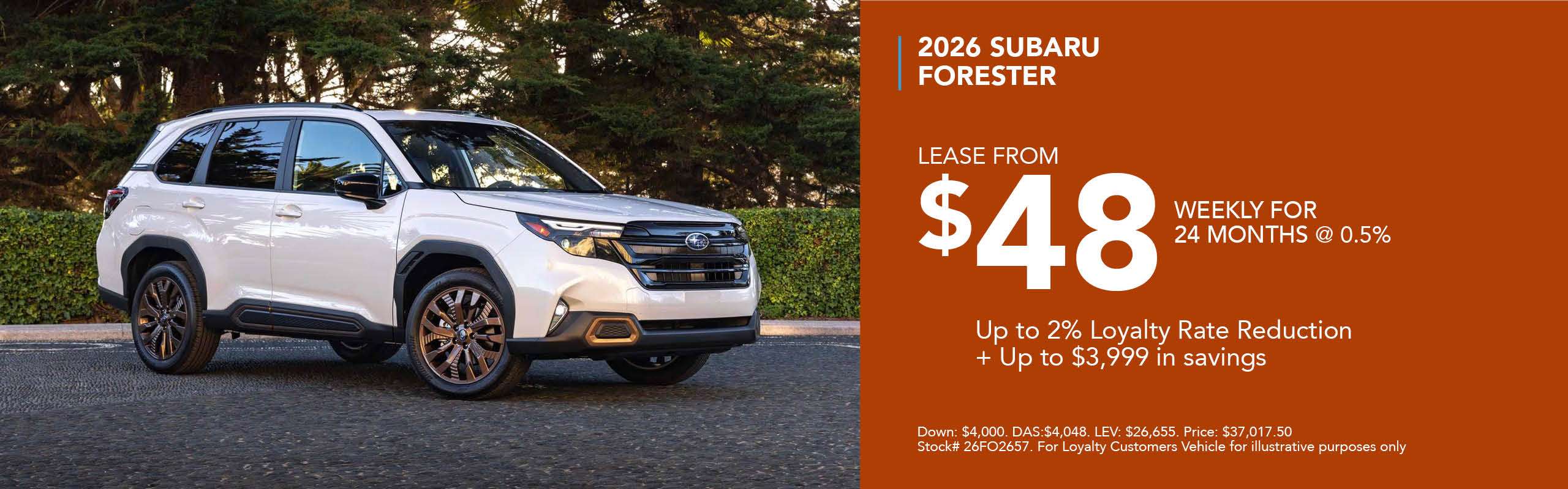 2026 Subaru Forester $48/Week For 24Mo at Go Langley Subaru