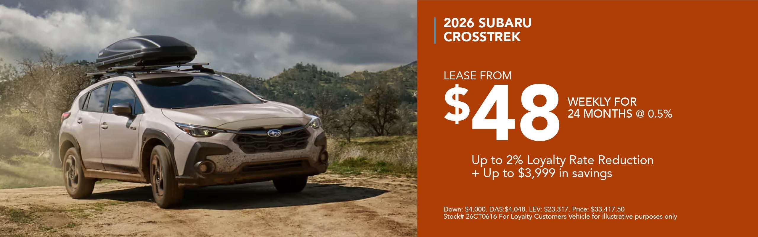 2026 Subaru Crosstrek $48/Week For 24Mo at Go Langley Subaru
