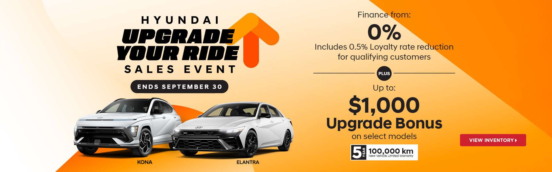 Hyundai Upgrade Your Ride Sales Event
