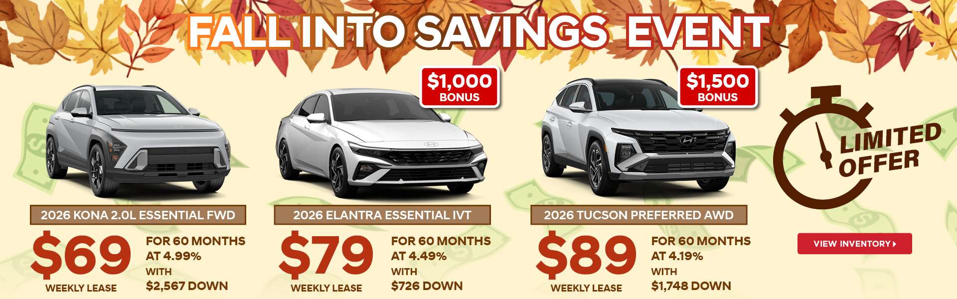 Fall into Savings Event
