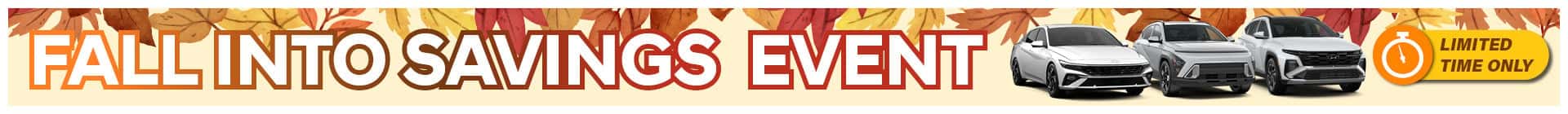 Fall Into Savings Event