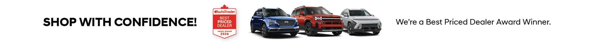 2026 AutoTrader Best Priced Dealer Award Winner