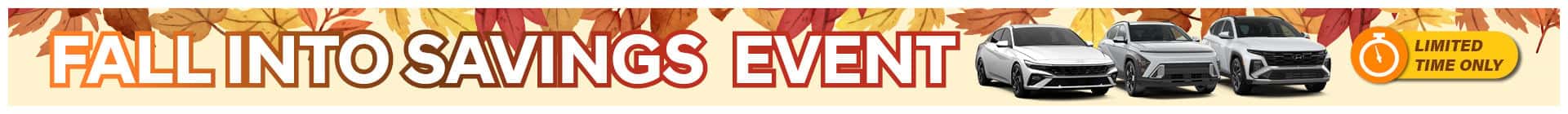 Fall Into Savings Event