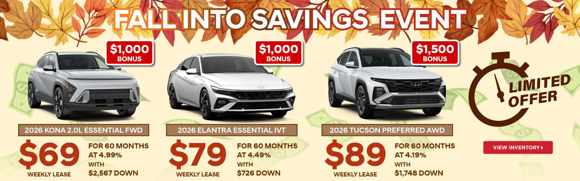 Fall into Savings Event