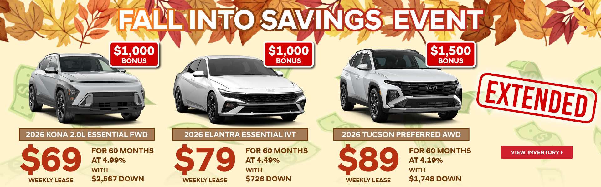 Extended: Fall into Savings Event