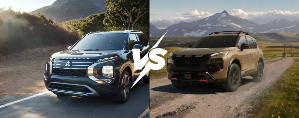 Compare 2026 Mitsubishi Outlander and Nissan Rogue Side by Side!