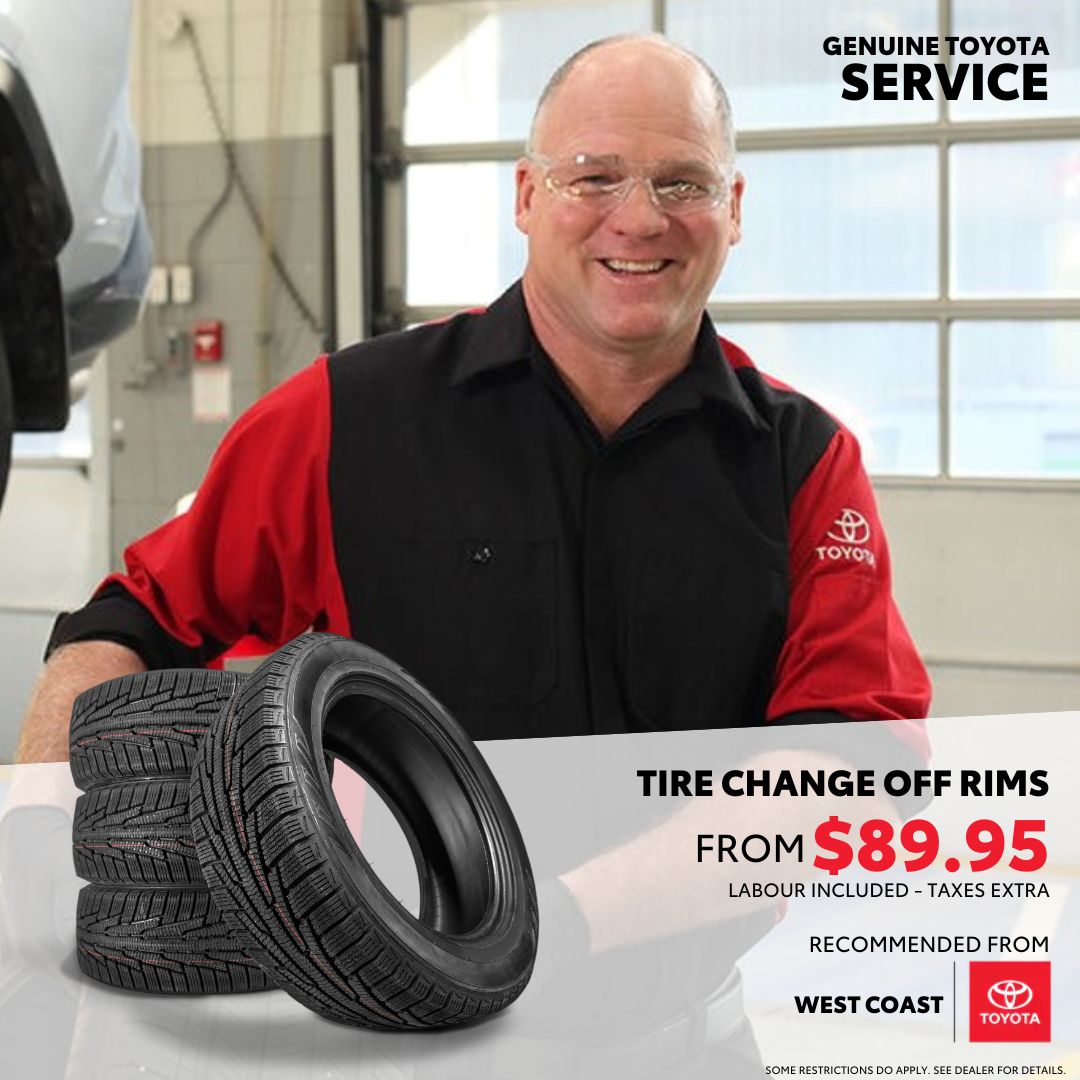 Tire Change Off Rims West Coast Toyota