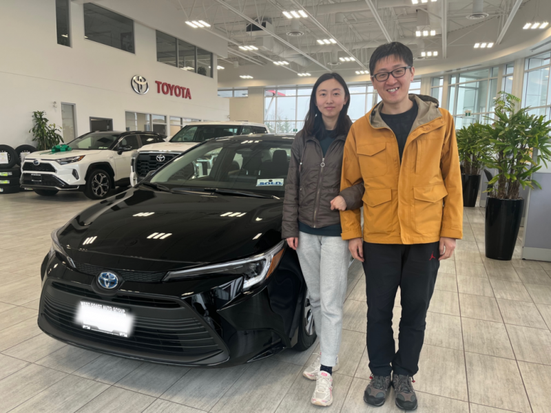 Zhang and Zhao Return for a 2nd Vehicle from West Coast Toyota West