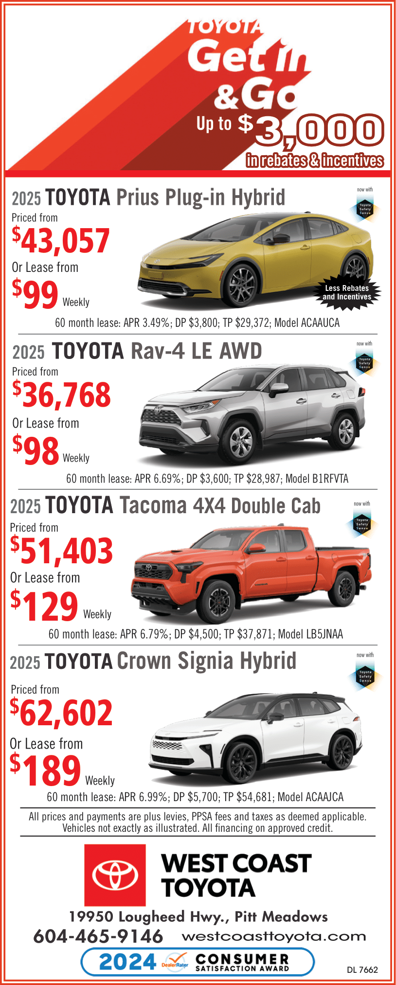 Get In and Go - West Coast Toyota