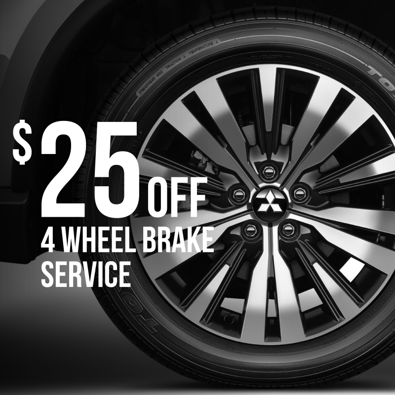 25 Off 4 Wheel Brake Service Sudbury Mitsubishi