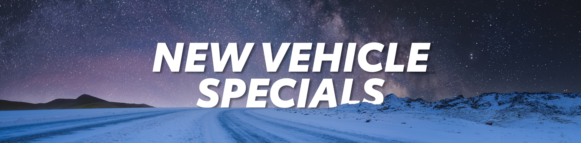 New Vehicle Specials