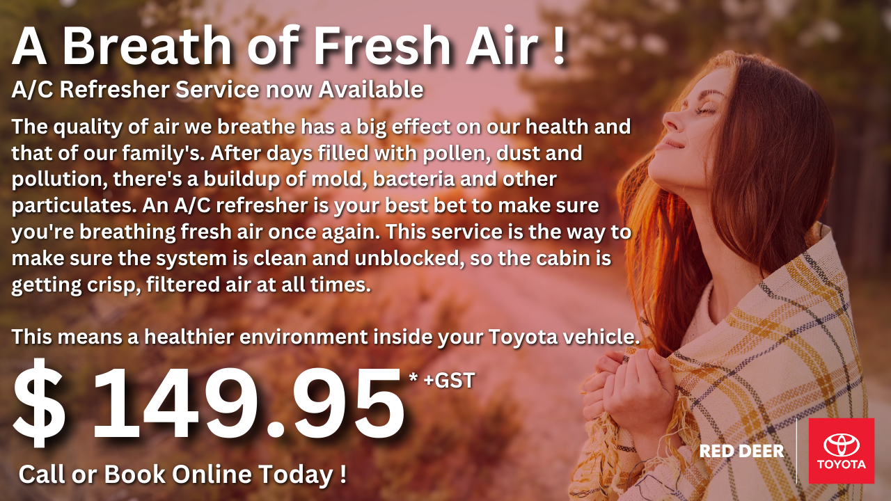 A/C Refresher Service Red Deer Toyota