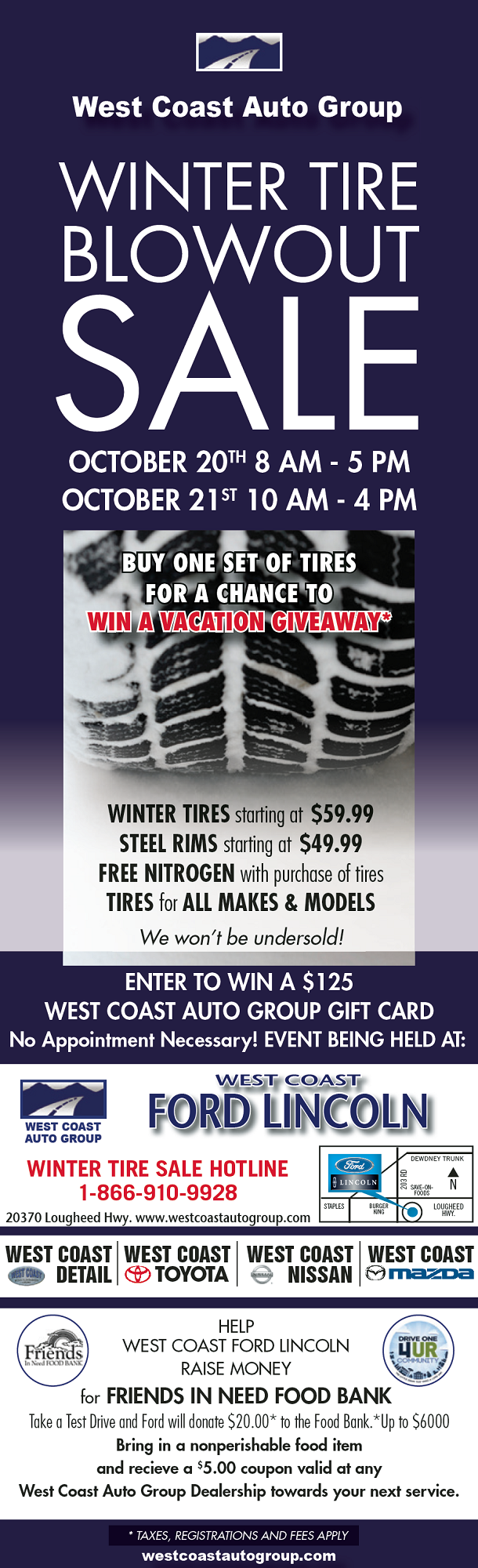 West Coast Ford Lincoln Winter Tire Blow out