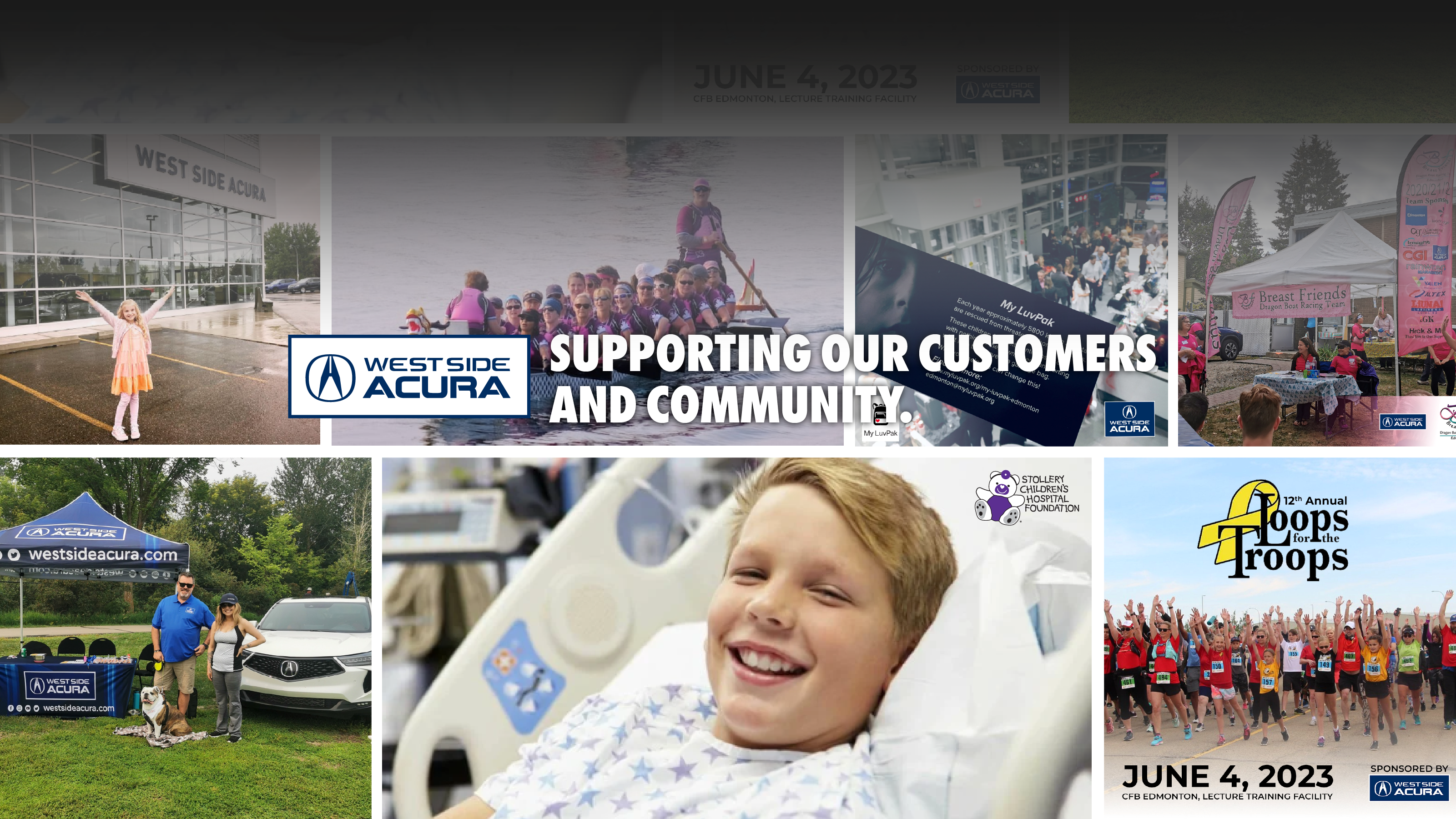 Home page hero 3200 x 1800community West Side Acura - Supporting Our Customers and Community