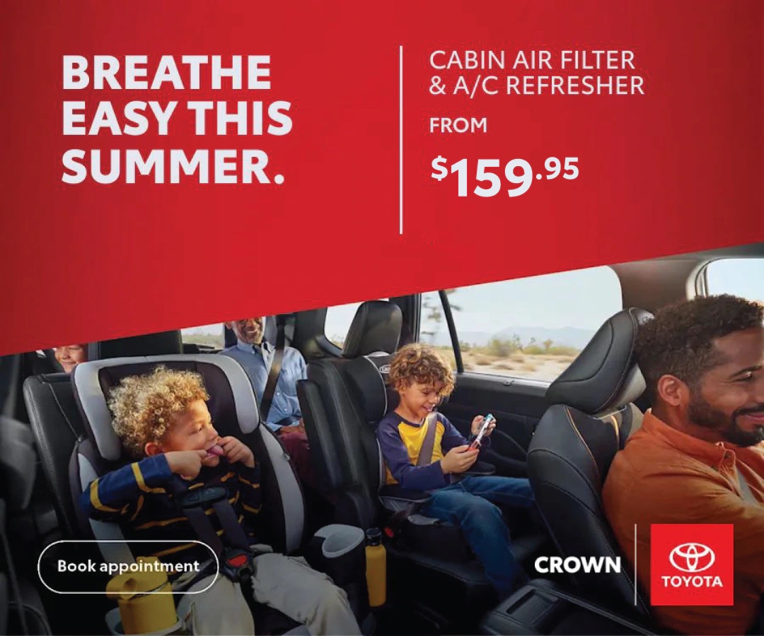 Cabin Air Filter & A/C Refresher Crown Toyota