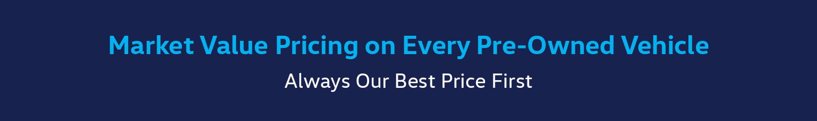 Market Value Pricing