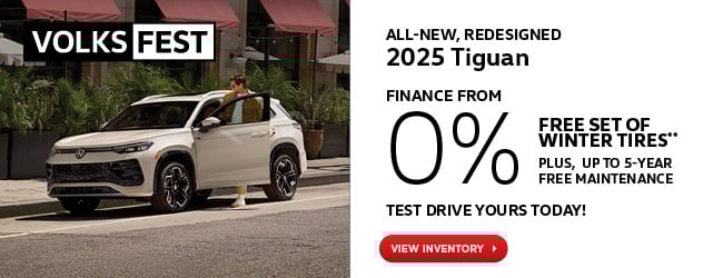 2025 Tiguan | VolksFest Free Winter Tire
