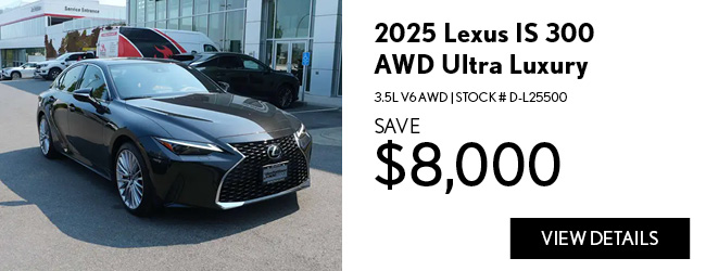 2025 Lexus IS 300 AWD Ultra Luxury