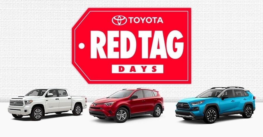 RED TAG DAYS AT MAYFIELD TOYOTA