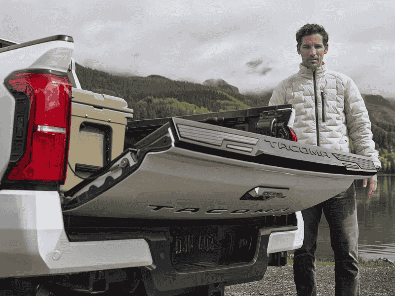 Lifestyle Shot of the trunk of 2025 Toyota tacoma