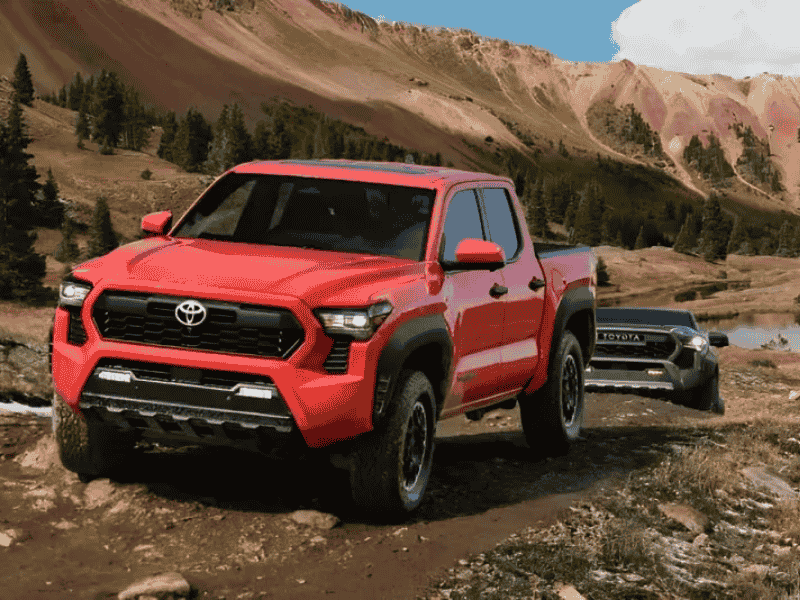 Lifestyle Shot of 2025 Toyota Tacoma on road