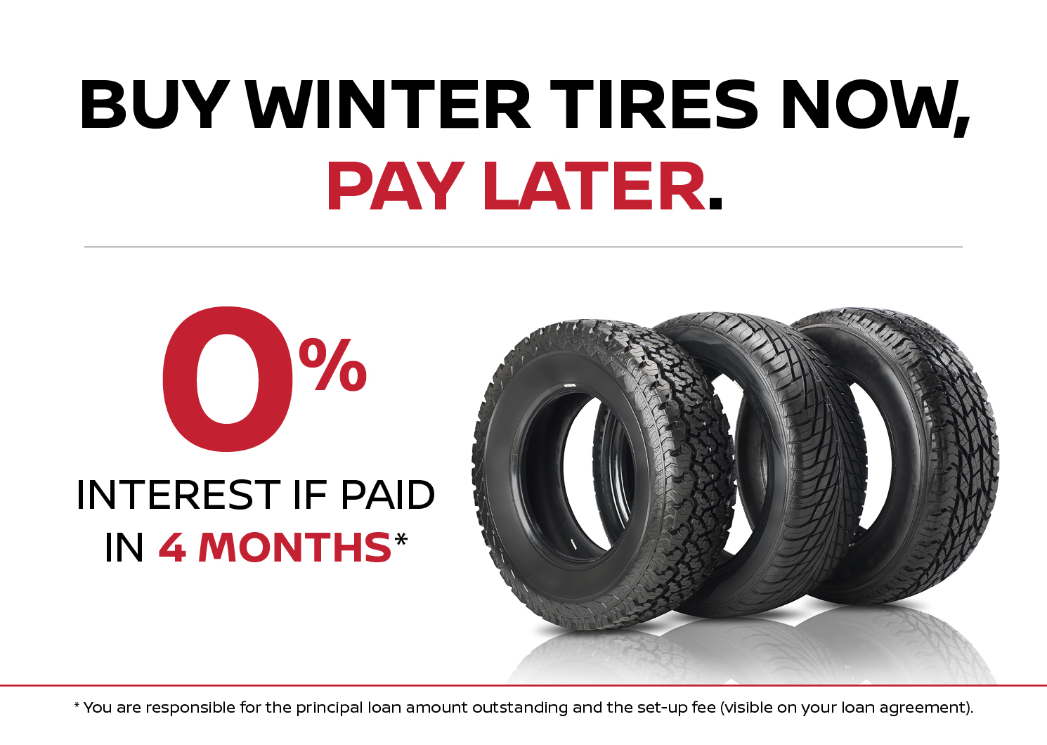 Buy Winter Tires Now, Pay Later ALTA INFINITI