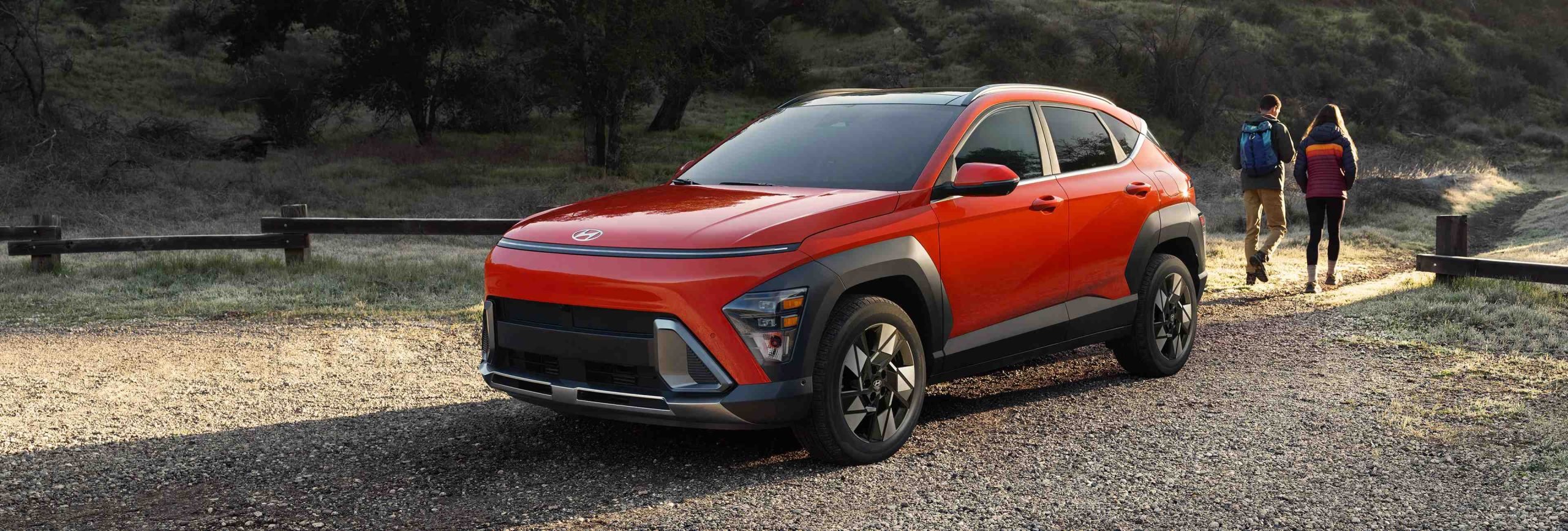 vue latérale avant d'un Hyundai Kona 2026