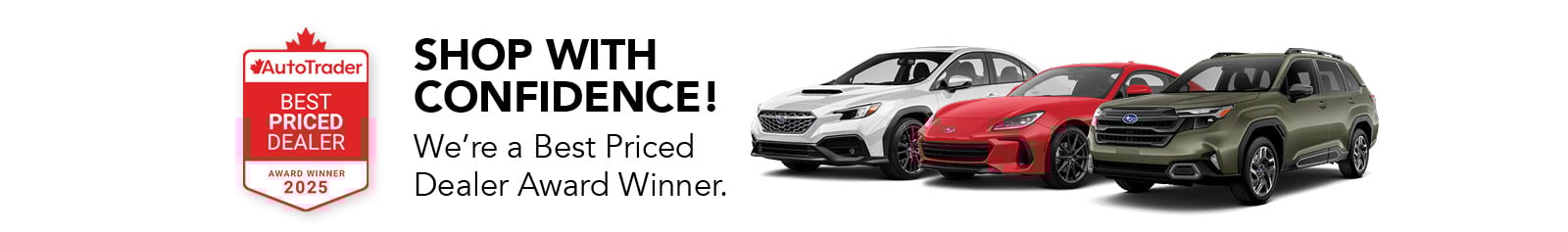 AutoTrader's Best Priced Dealer Award Winner 2025