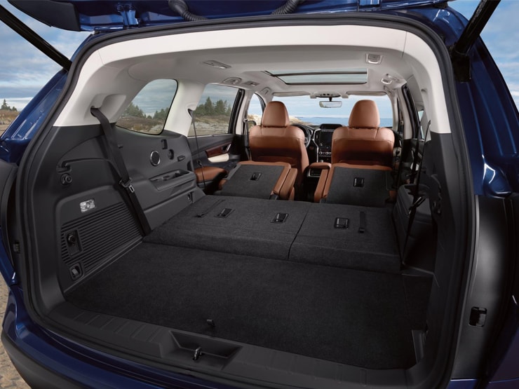 Vue de l'espace de chargement du coffre du Subaru Ascent 2020